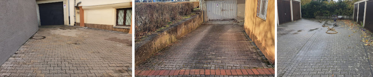 Aufwändige Reinigung von Pflastersteinen Reinigung von Pflastersteinen rund um Stuttgart